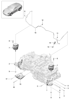 109-000 - Suspension de moteur