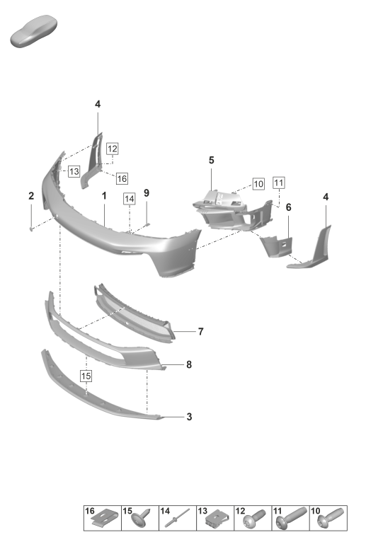 802-010 - pare-chocs
GT3 RS