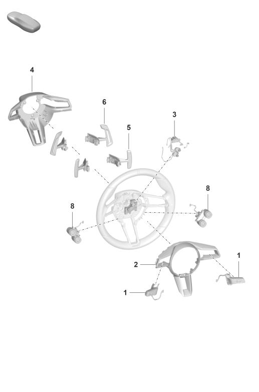 403-245 - Elements carross.amovibles
volant de direction
GT3 RS