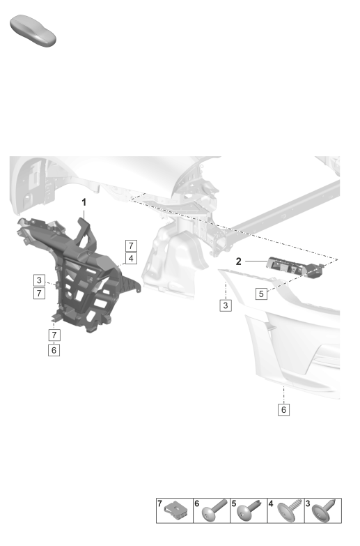 802-810 - pare-chocs
Pieces de fixation
GT3 RS