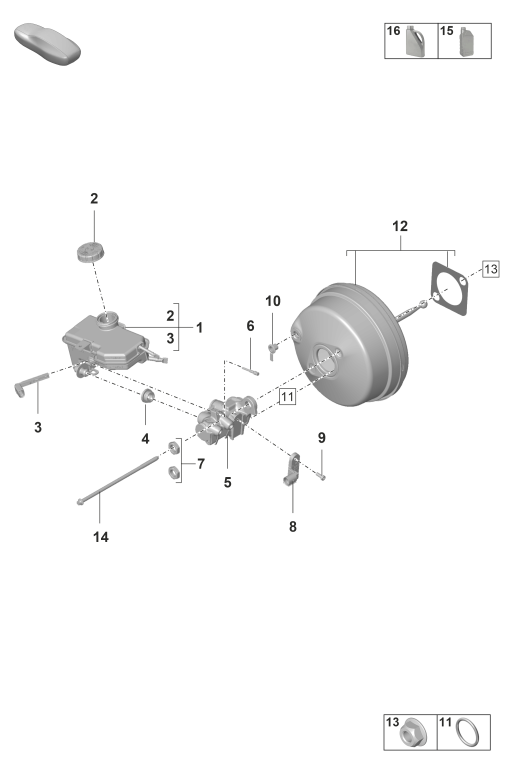 604-000 - maitre-cylindre
servofrein