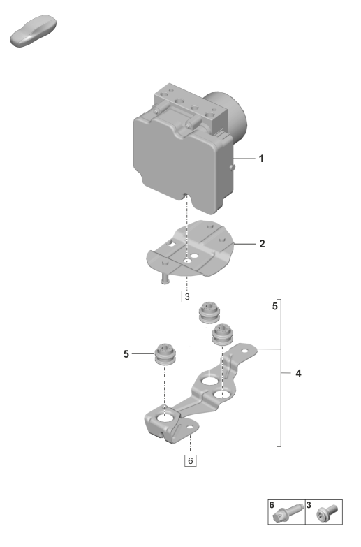 605-000 - Unite hydraulique
dispositif antiblocage   -abs-