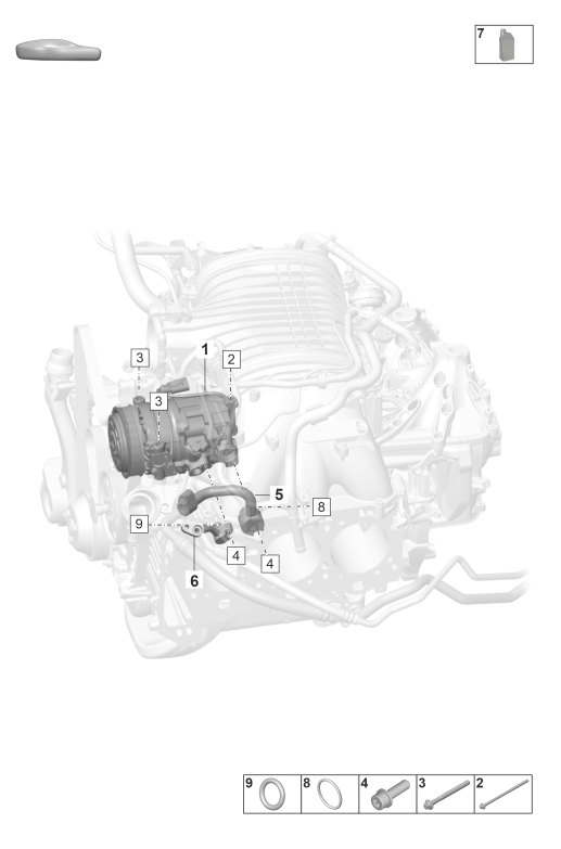 814-200 - Compresseur de climatiseur
Fluide frigorigène R1234yf