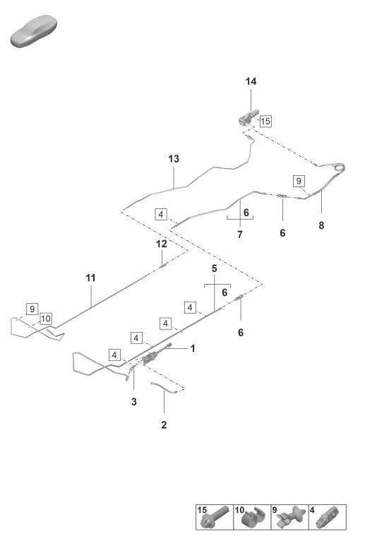 703-000 - Commande d'embrayage
hydraulique
Cylindre émetteur d'embrayage
Conduite flexible