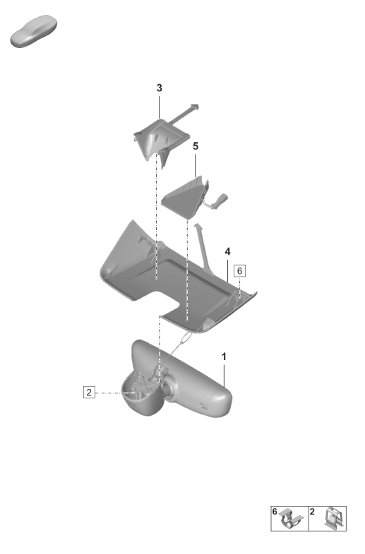 809-700 - Retroviseur interieur
cache