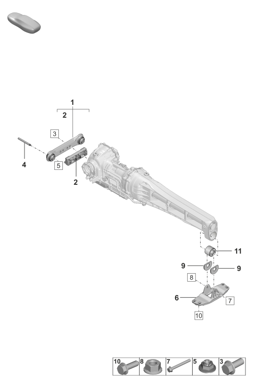 304-300 - pieces de fixation p.
transmission av