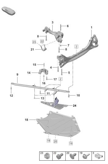 501-005 - Essieu arriere
Traverse