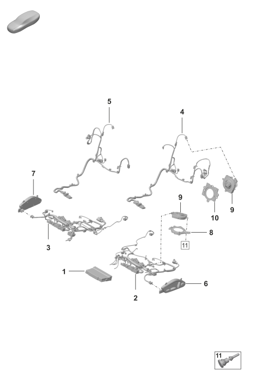 817-520 - Systeme electrique
siege sport
Siege Sport Plus
Pour véhicules a. régl. élec-
trique des sièges à 14 voies
p. vehicules avec reglage
electr. sieges 18 courses