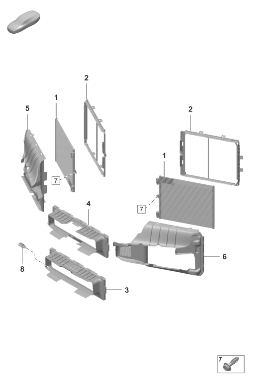 814-300 - Condenseur de climatiseur
Deflecteur du ventilateur