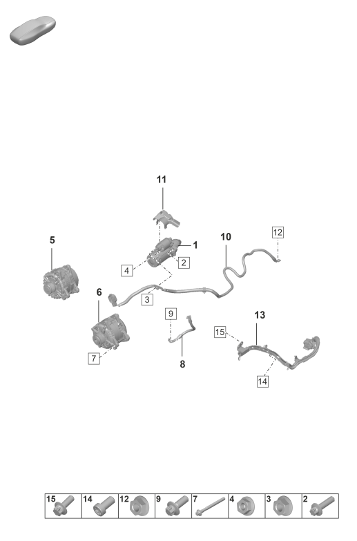 902-050 - demarreur
Alternateur triphase