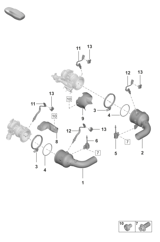 202-250 - Catalyseur
Fixation et capteurs