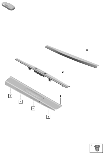 807-150 - Enjoliveur de seuil de porte
Garniture bas de caisse