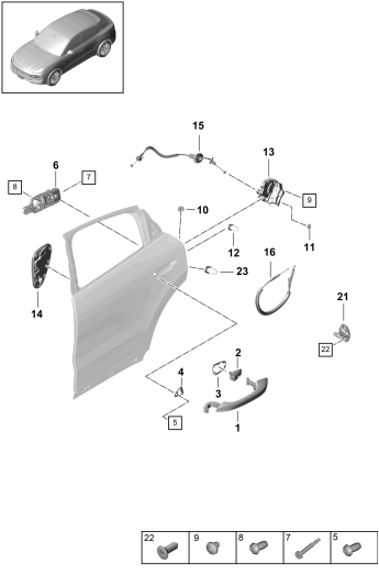 804-046 - poignee de porte ext.
Serrure de porte
Coupe