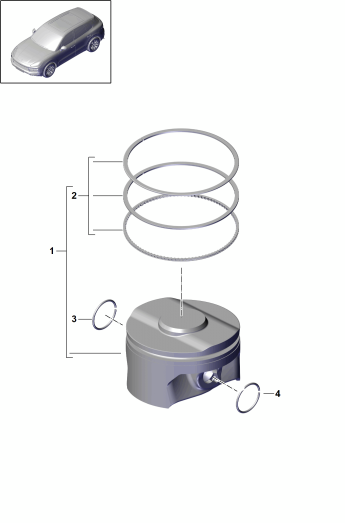 102-030 - piston complet
segment de piston