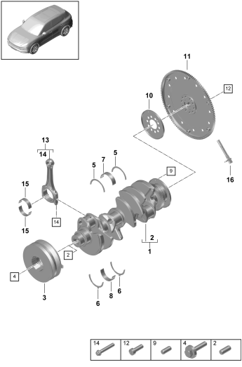 102-000 - Vilebrequin
bielle
Disque entraineur