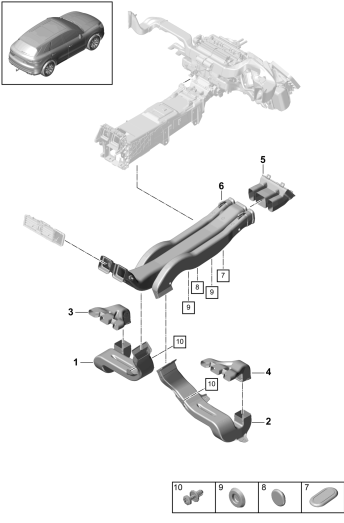 814-010 - guidage d'air
Climatiseur
Compartiment passagers