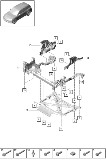 401-000 - cadre auxiliaire
Faux-chassis
Tole de protection