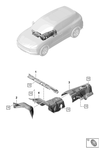 801-081 - Insonorisation
Tablier avant
tunnel