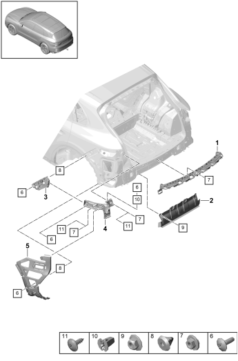 802-700 - Pieces de fixation
pare-chocs