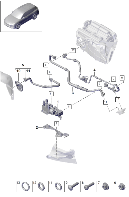 815-501 - circuit de refrigerant
caisson d'eau
pour vehicules avec
transmission hybride