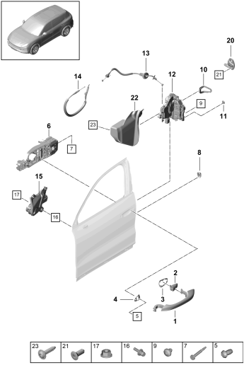 804-030 - poignee de porte ext.
Serrure de porte