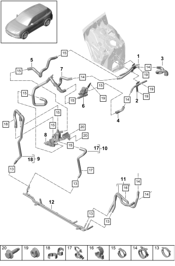 815-200 - chauffage
Circuit haute température
pour vehicules avec
transmission hybride