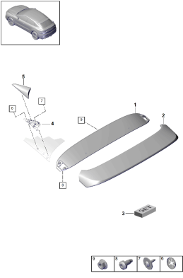 803-035 - spoiler de haut de hayon
Coupe