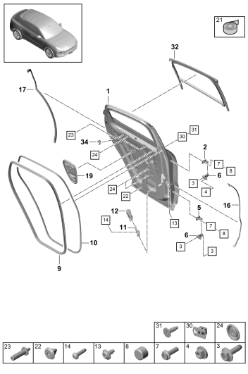 804-020 - Assemblage-tôlerie porte
joint
Coupe