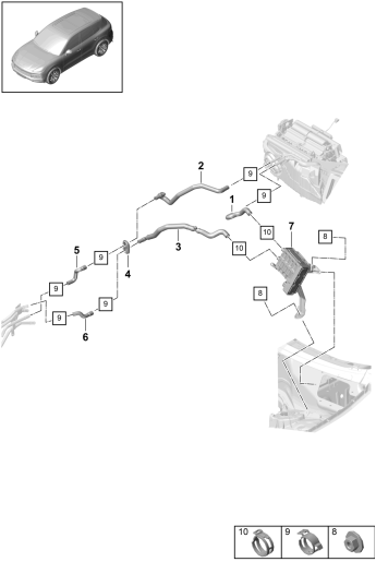 815-001 - chauffage
Circuit haute température
caisson d'eau
pour vehicules avec
transmission hybride