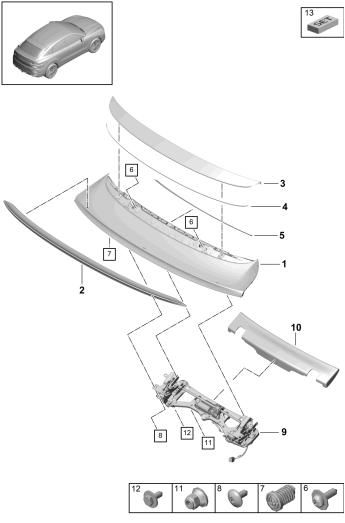 803-045 - Aileron arriere
Turbo
Coupe