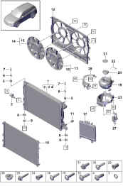 105-050 - Refroidisseur a refrigerant
Refroidisseur a eau
Refroid.suppl. pr. refrigerant
vase d'expansion additionnel