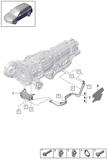 360-020 - Boite automatique 8 vitesses
pour vehicules avec
transmission hybride
Radiateur d'huile bdv
Conduite d'huile