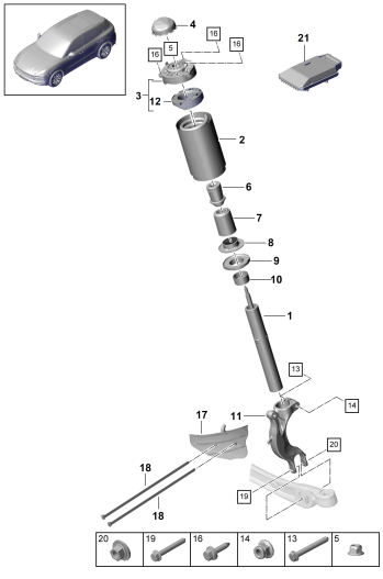 402-000 - suspension
Jambe d'amortisseur complete