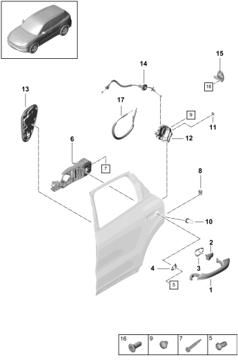 804-045 - poignee de porte ext.
Serrure de porte