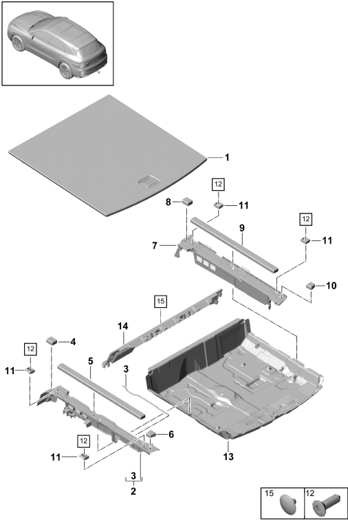 807-055 - Revetement
Revetement de coffre
Tole de plancher