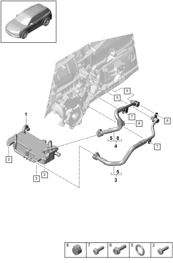 360-010 - Boite automatique 8 vitesses
pour transmission integrale
Radiateur d'huile bdv
Conduite d'huile