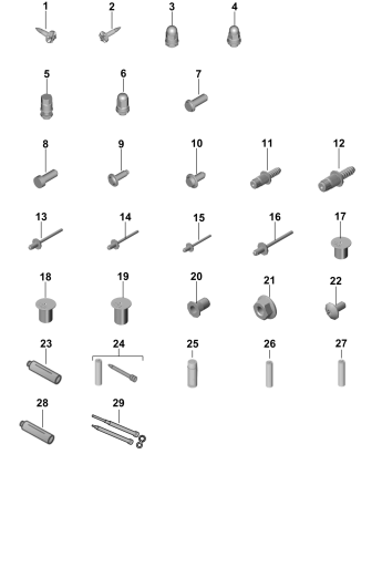 801-002 - Pieces de fixation
Assemblage-tôlerie-carrosserie