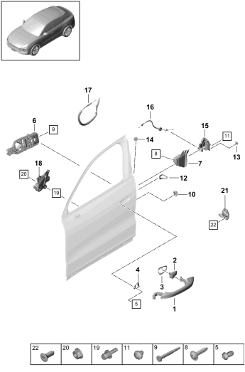 804-035 - poignee de porte ext.
Serrure de porte
Coupe