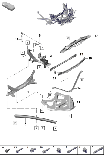 501-010 - panneau lat.
support