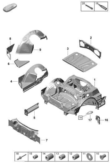 801-350 - Partie arriere du vehicule