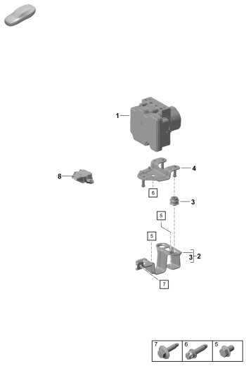 605-000 - Unite hydraulique
dispositif antiblocage   -abs-