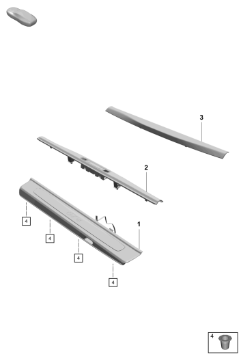 807-150 - Enjoliveur de seuil de porte
Garniture bas de caisse