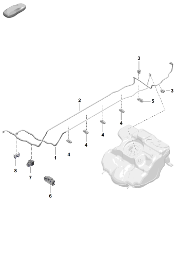 201-100 - conduite de carburant
Alimentation en carburant