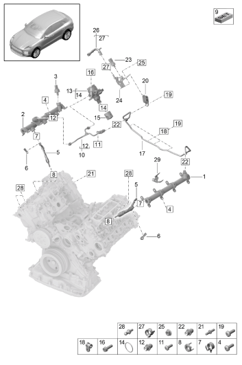 107-000 - Rampe d'injection
Injecteur haute pression
pompehaute pression