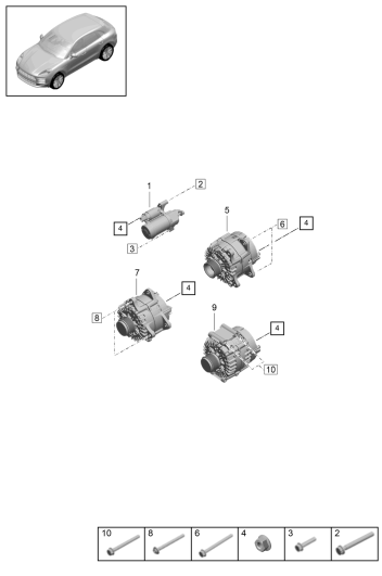 902-050 - demarreur
Alternateur triphase