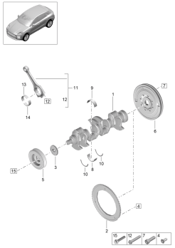 102-010 - Vilebrequin
bielle
amortisseur de vibrations