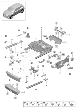 817-100 - cadre p. siege
Elements carross.amovibles
Petites pieces
Siege de serie