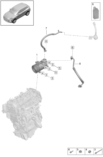 814-200 - Compresseur de climatiseur
Fluide frigorigène R1234yf