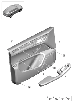 808-101 - revetements de porte
pour vehicules avec garniture
cuir
Eclairage interieur