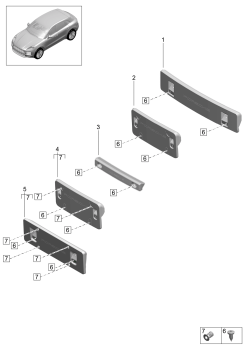 802-001 - support p. plaque de police